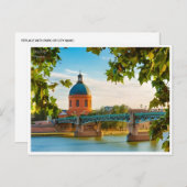 Vintage Toulouse Frankreich Tourismus Retro Postkarte (Vorne/Hinten)