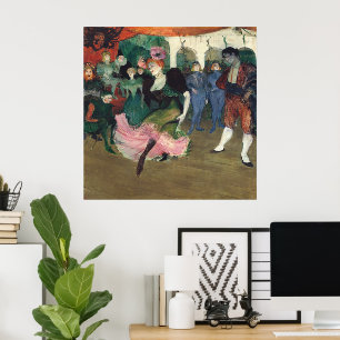 Vintage Toulouse-Lautrec Französischer Cancan Kuns Poster