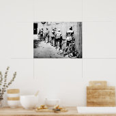 Vintage Tour de France - Radfahrerparade der 70er  Poster (Küche)