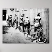 Vintage Tour de France - Radfahrerparade der 70er  Poster (Vorne)