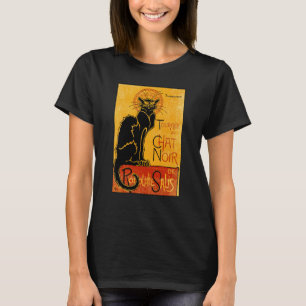 Vintage Tour du Chat Noir Schwarze Katze für Hallo T-Shirt