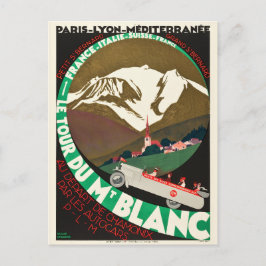 Vintage Tour du Mont Blanc Postkarte