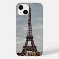 Vintage Touristen im Eiffelturm, Pariser Urlaub