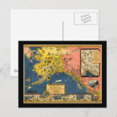 Vintage Touristenkarte Alaska Postkarte (Vorne/Hinten)