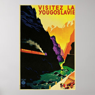 Vintage touristische Reise-Kunst Dreißigerjahre Poster