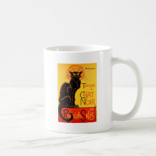 Vintage Tournee de Chat Noir Schwarze Katze Kaffeetasse