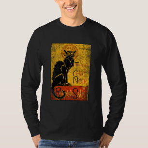 Vintage Tournee du Chat Noir Schwarze Katze Hallow T-Shirt