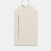 Vintage Toy Bear thank you Geschenkanhänger (Rückseite)