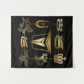 Vintage Toyota-Embleme Wandteppich (Vorderseite (Horizontal))