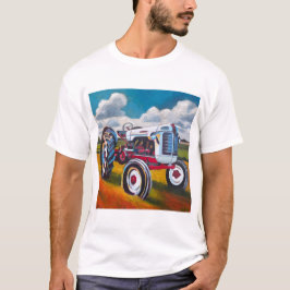 Vintage Tractor Painting - Gift for Tractor Lovers T-Shirt
