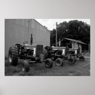Vintage Tractors Poster