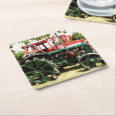 VINTAGE TRACTORS   RECHTECKIGER PAPPUNTERSETZER (angewinkelt)