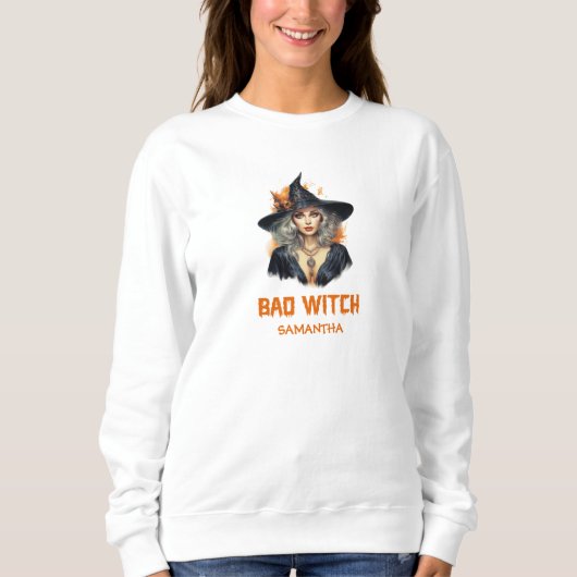 Vintage Tradition Wasserfarbe Halloween schlechte  Sweatshirt (Vorderseite)