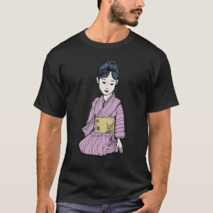 Vintage traditionelle japanische Lady Geisha Kimon T-Shirt