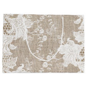 Vintage traditionelle rustikale Landstriche und Sp Große Geschenktüte (Rückseite)