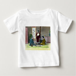 Vintage traditionelles japanisches Mahjong 麻雀 Baby T-shirt