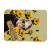 Vintage Trailblazer Daisies Kitsch Magnet (Horizontal)