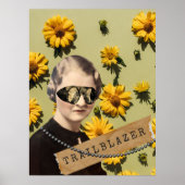 Vintage Trailblazer Daisies Kitsch Poster (Vorne)