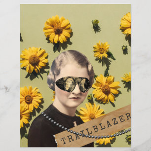 Vintage Trailblazer Daisies Kitsch Scrapbook