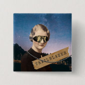 Vintage Trailblazer Kitsch Alterte Kunst Button (Vorderseite)