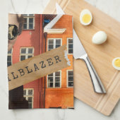 Vintage Trailblazer Kitsch Alterte Kunst Geschirrtuch (Viertel Falte)