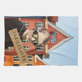 Vintage Trailblazer Kitsch Alterte Kunst Geschirrtuch