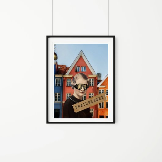 Vintage Trailblazer Kitsch Alterte Kunst Poster