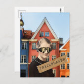 Vintage Trailblazer Kitschy Postkarte (Vorne/Hinten)