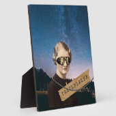 Vintage Trailblazer Night Sky Pop Art Fotoplatte (Seite)