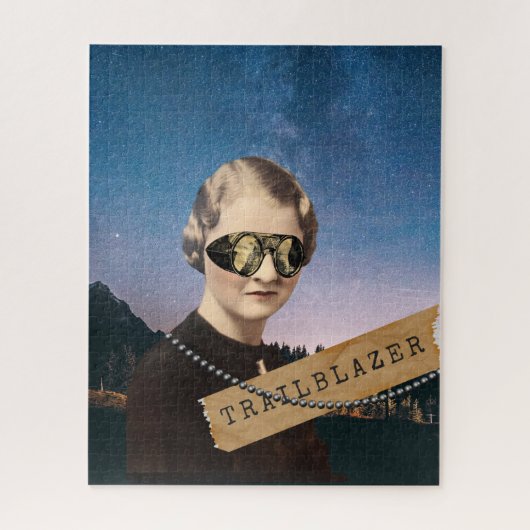 Vintage Trailblazer Night Sky Pop Art Puzzle (Vertikal)