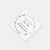 Vintage Train 2nd Birthday – Choo Choo Party Serviette (Ecke)