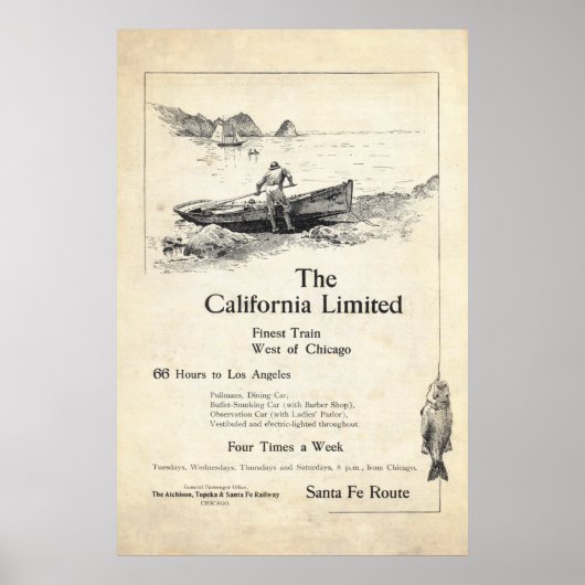 Vintage Train Ad from 1899 Poster (Vorne)