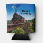 Vintage Train Bridge Foto Birthday Dosenkühler (Rückseite)