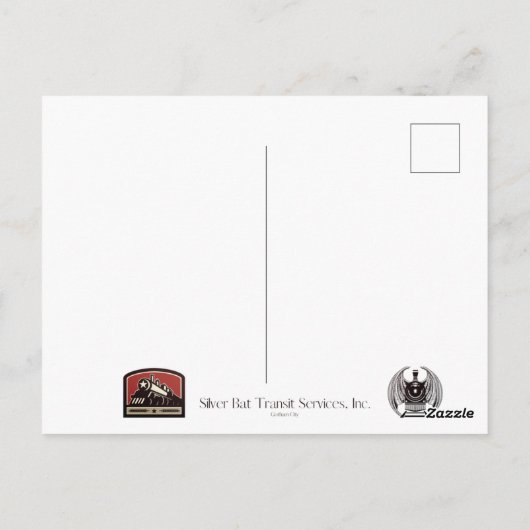 Vintage train postcard postkarte (Rückseite)