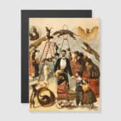 Vintage Trained Circus Dog Act Trick Dogs1899 Post Magnetkarte (Vorne/Hinten)