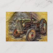 Vintage Traktor Alte Barschshed Business Card Visitenkarte (Vorderseite)