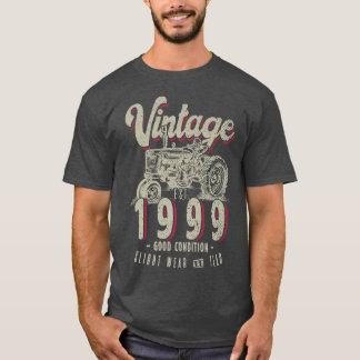 Vintage-Traktor-Farmer-Geburtstag, geboren 1999 un T-Shirt