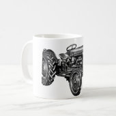 Vintage-Traktor Kaffeetasse (Vorderseite Links)