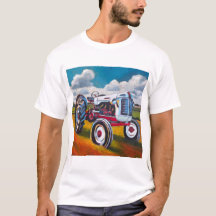 Vintage-Traktor-Malerei - Geschenk für Traktor-Lie