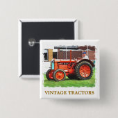 VINTAGE-TRAKTOREN BUTTON (Vorne & Hinten)