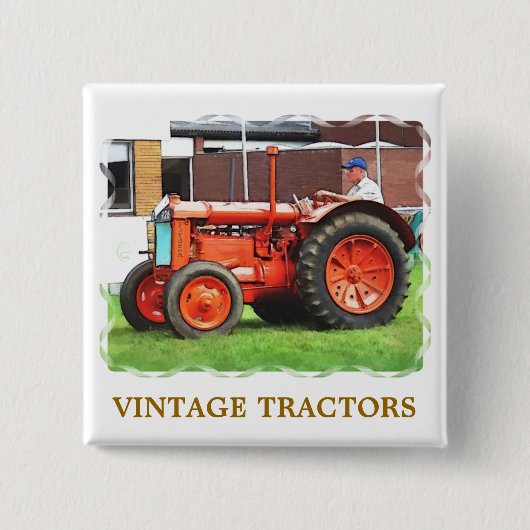 VINTAGE-TRAKTOREN BUTTON (Vorderseite)