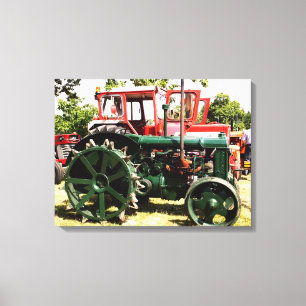 VINTAGE-TRAKTOREN   LEINWANDDRUCK