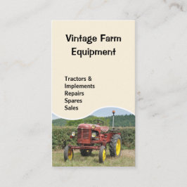 Vintage Traktorgeschäftskarte Visitenkarte