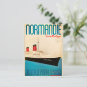 Vintage Transatlantische Postkarte (Stehend Vorderseite)