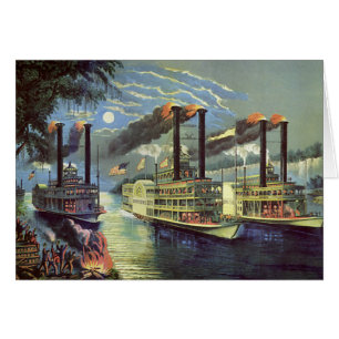 Vintage Transport- und Reiseschiffe Dampfer