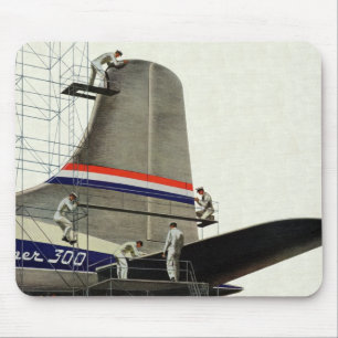 Vintage-Transport, Wartung für Flugzeuge Mousepad