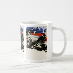 Vintage-Transportation, Sportrennwagen im Rennen Kaffeetasse