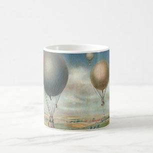 Vintage-Transportmittel Heißluftballons, Luftschif Kaffeetasse