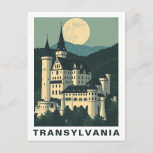 Vintage Transsilvanien Rumänien Schloss Reise Goth Postkarte