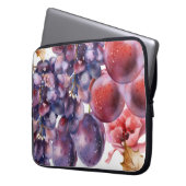 Vintage Trauben Farbe Herbstkarte Laptopschutzhülle (Vorderseite Links)